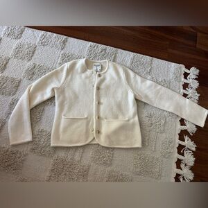 NWT Abercrombie & Fitch Cream Crew Soft Cardigan XS